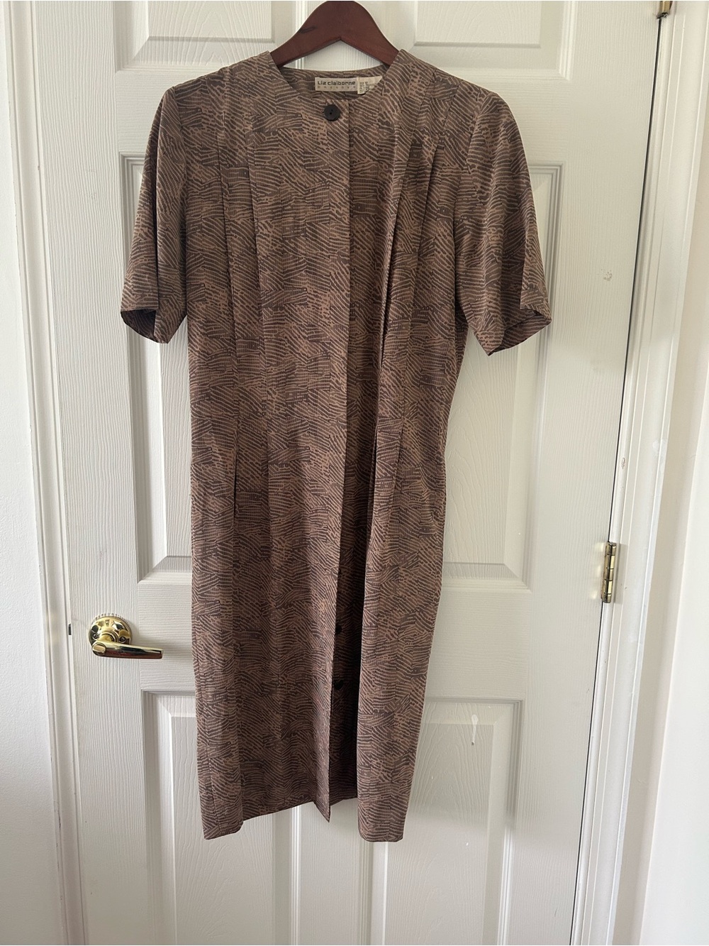 Liz Claiborne Short-Sleeve Midi Dress - Size 10